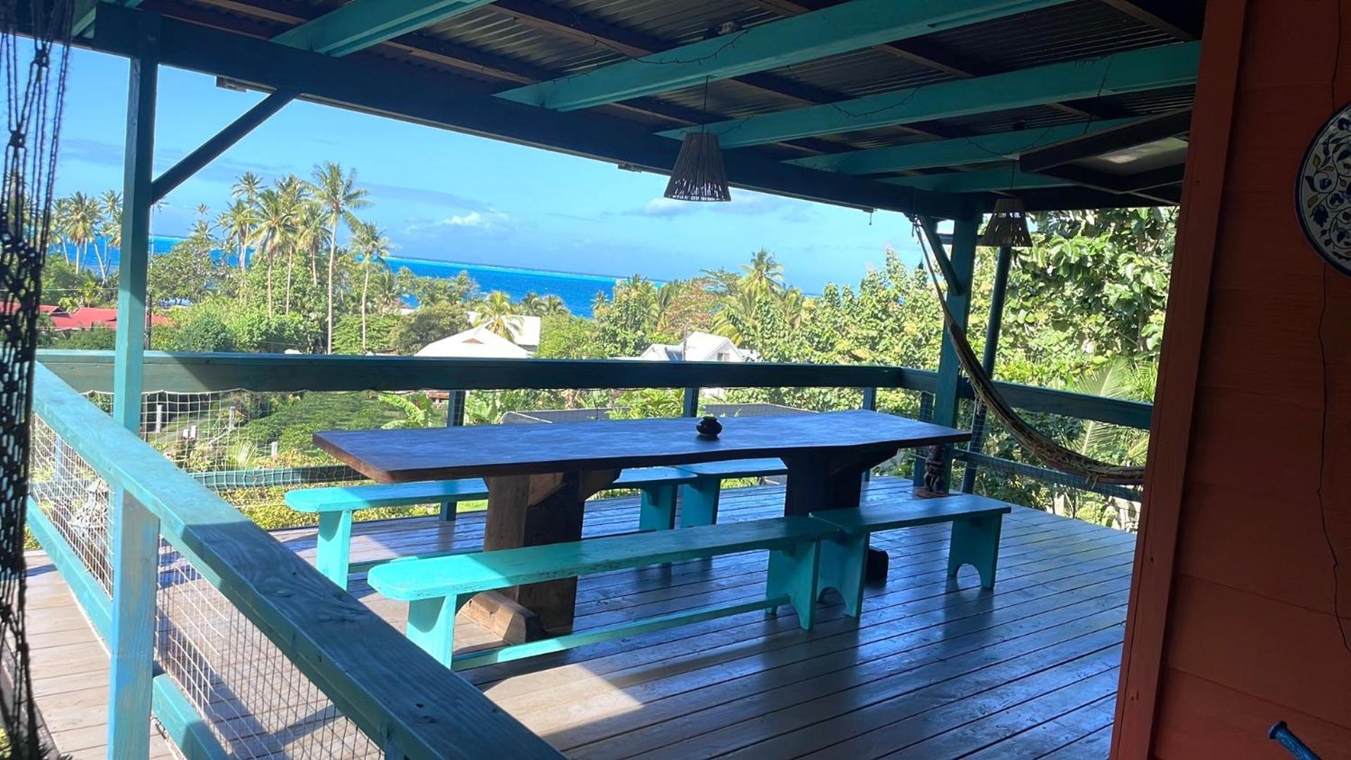 Fare Mato Tahaa Apartman Patio  Kültér fotó